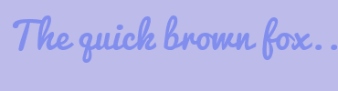 Image with Font Color 818EEE and Background Color BCBBEA